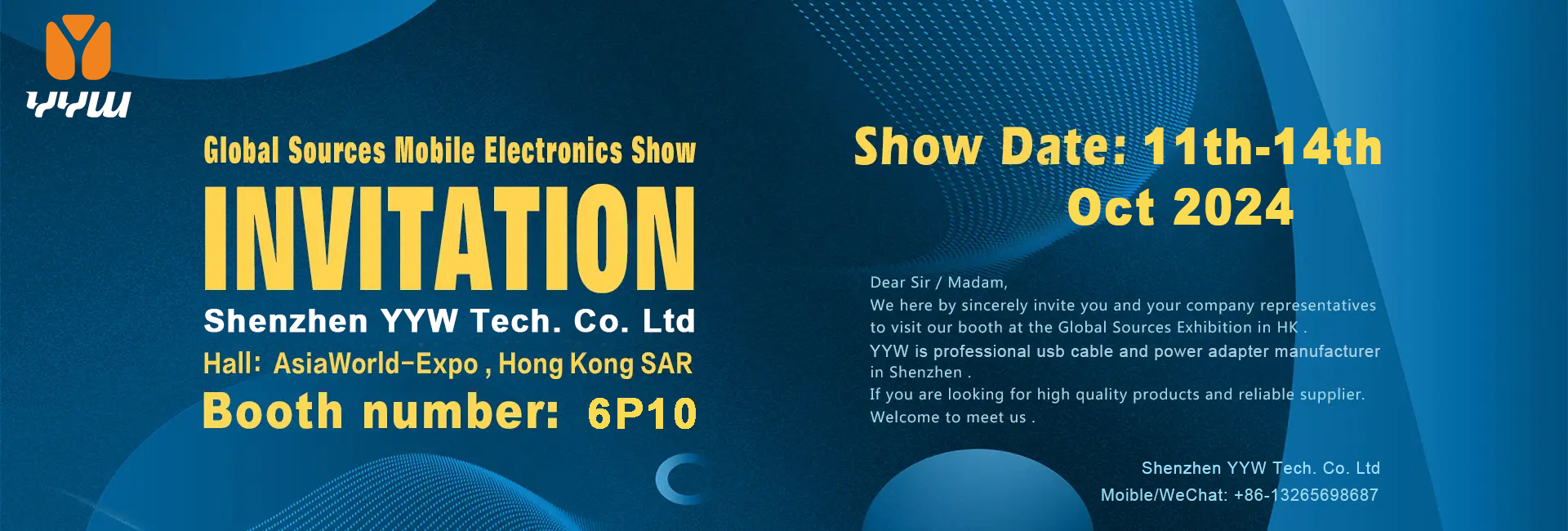 Invitation to Global Sources Mobile Electronics Show